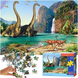 Puzzle układanka 60el. Świat dinozaurów 5+ CASTORLAND