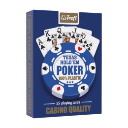 MUDUKO Trefl karty do gry Poker 100% plastik 55szt.