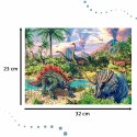 Puzzle układanka 120 elementów Dinozaury przy wulkanach 6+ CASTORLAND