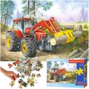 Puzzle układanka 60 elementów Ciągnik z chwytakiem 5+ CASTORLAND